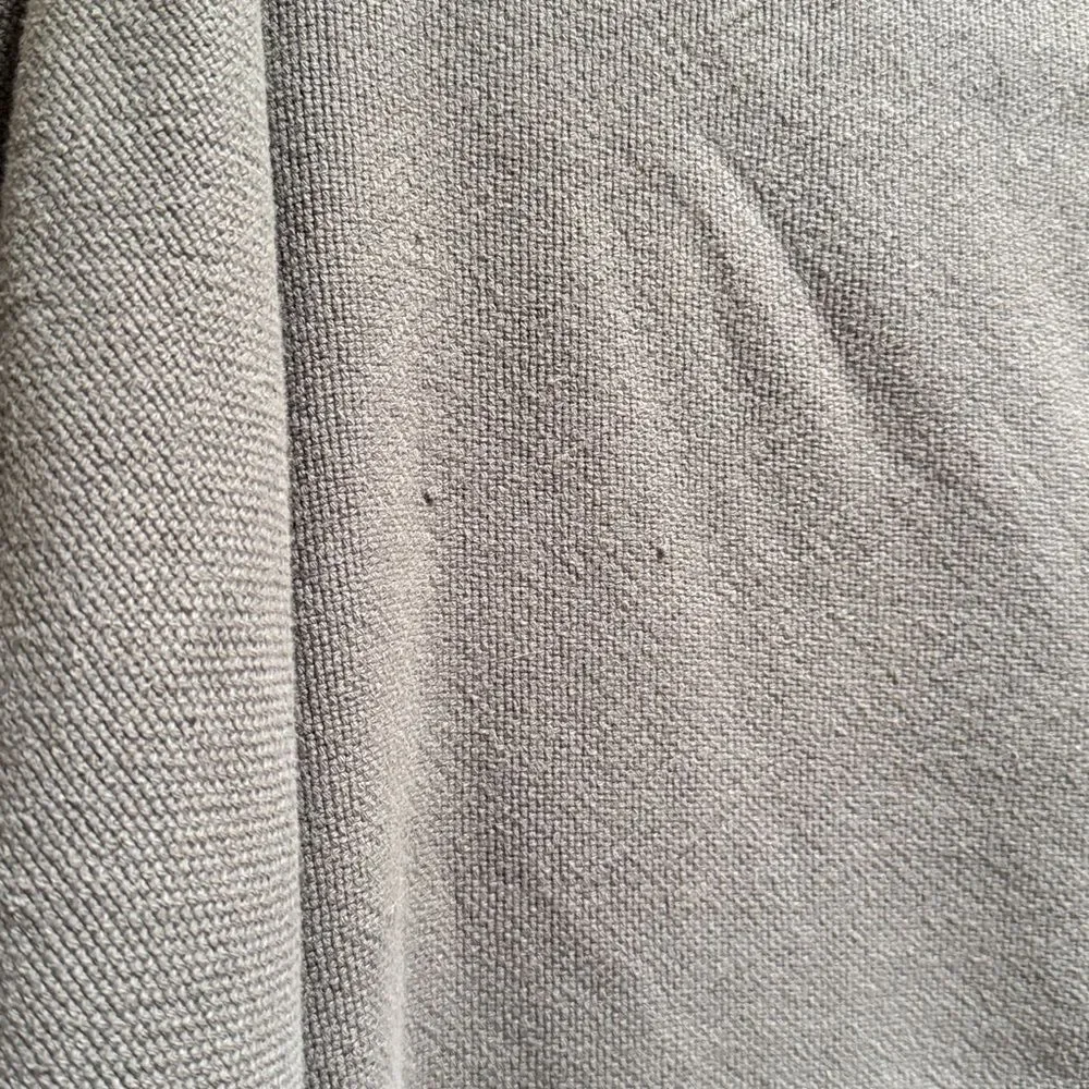 Restoration Hardware Stonewashed Brushed Cotton Fringe Throw